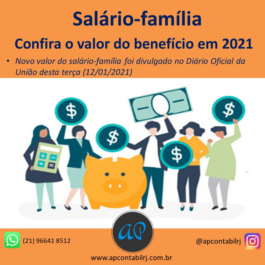Salário-família: Confira o valor do benefício em 2021 – Ap Contábilrj