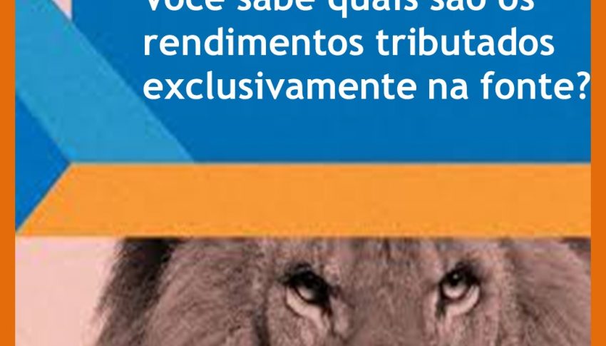 Rendimentos sujeitos à tributação exclusiva