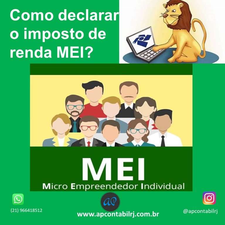 Como declarar o imposto de renda MEI Ap Contábilrj