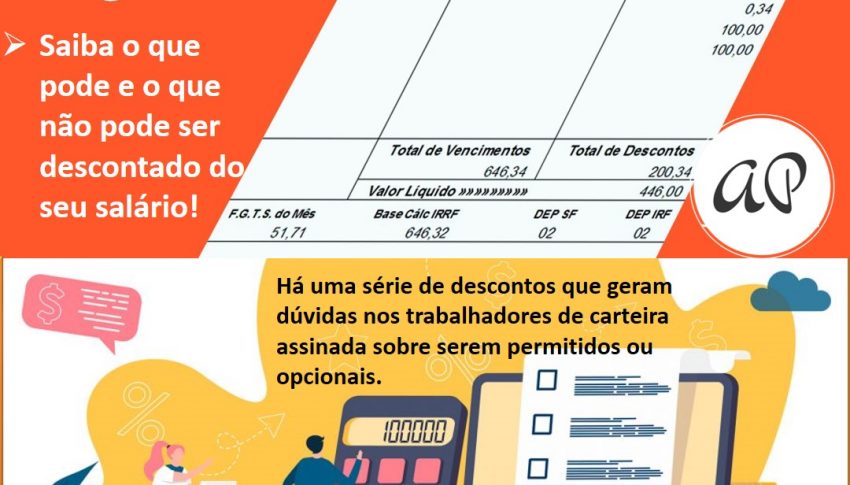 Folha de pagamento: saiba o que pode e o que não pode ser descontado do seu salário!