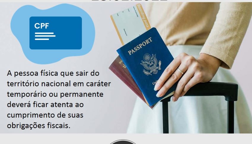 Prazo para comunicação da saída do Brasil